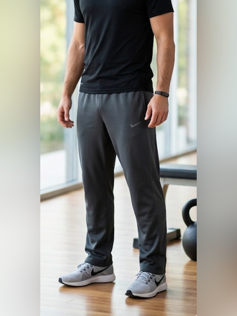 Nike Men's Charcoal Grey Training Joggers